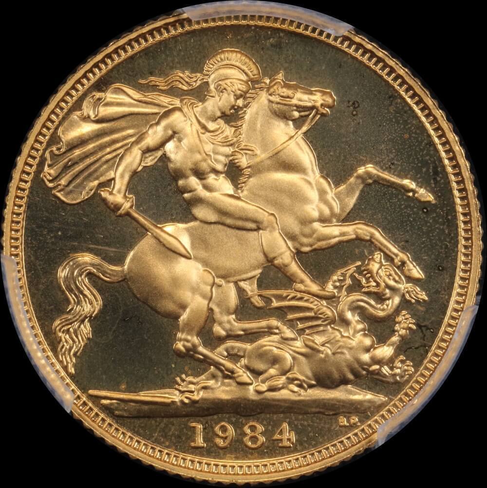 Great Britain 1984 Gold Proof Sovereign PCGS PR69DCAM product image