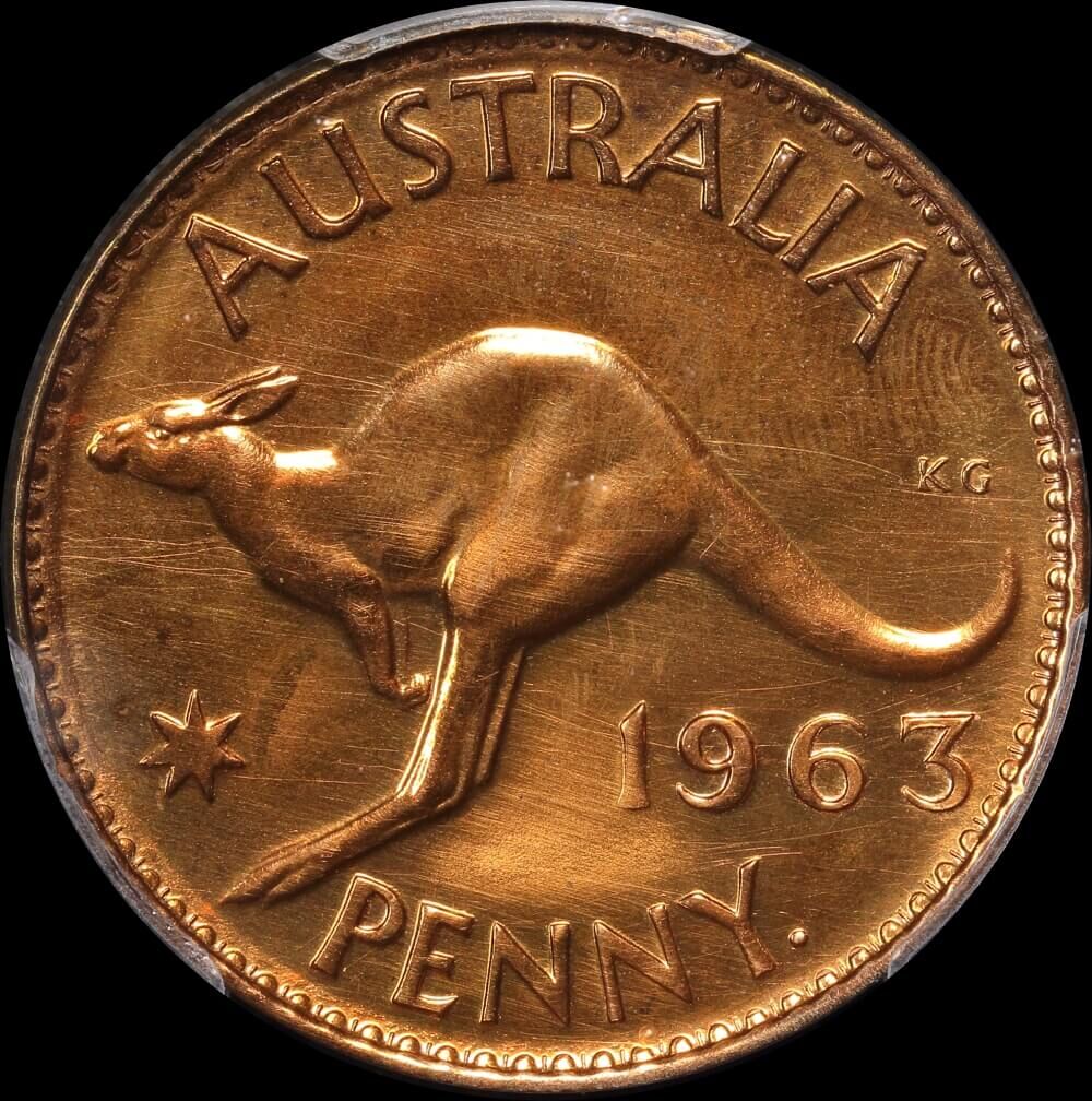 1963 Perth Proof Penny (PCGS PR63RD) product image