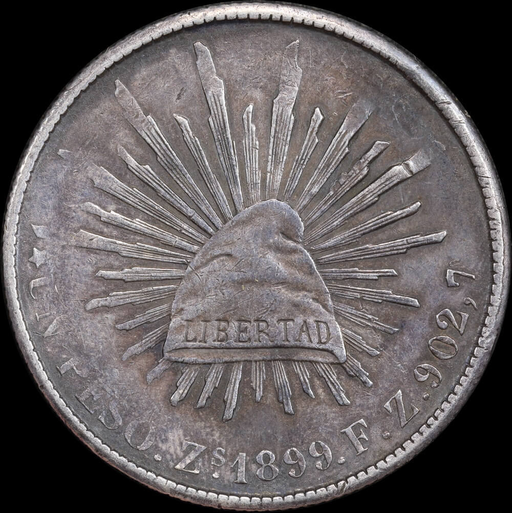 Mexico 1898 Go-S Silver Peso KM# 409.1 good VF product image