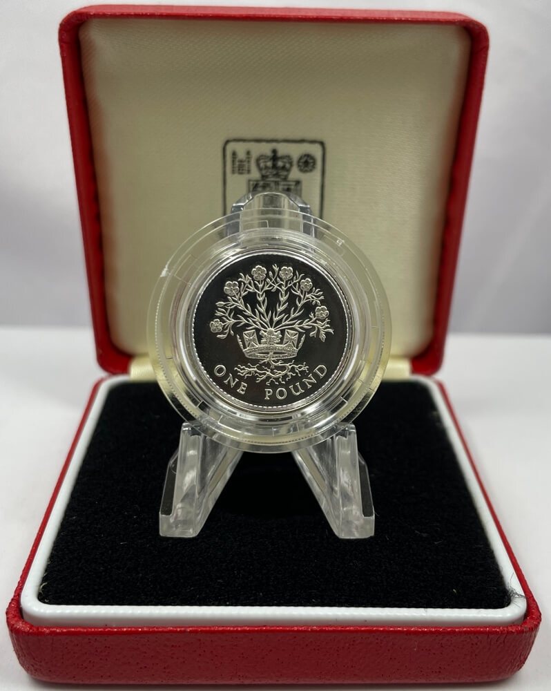 United Kingdom 1986 Silver Proof Piedfort  1 Pound - Northern Ireland product image