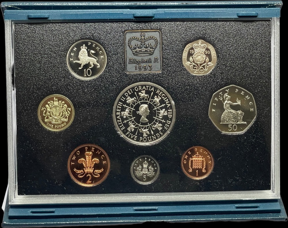 United Kingdom 1990 Deluxe Proof Coin Set  product image