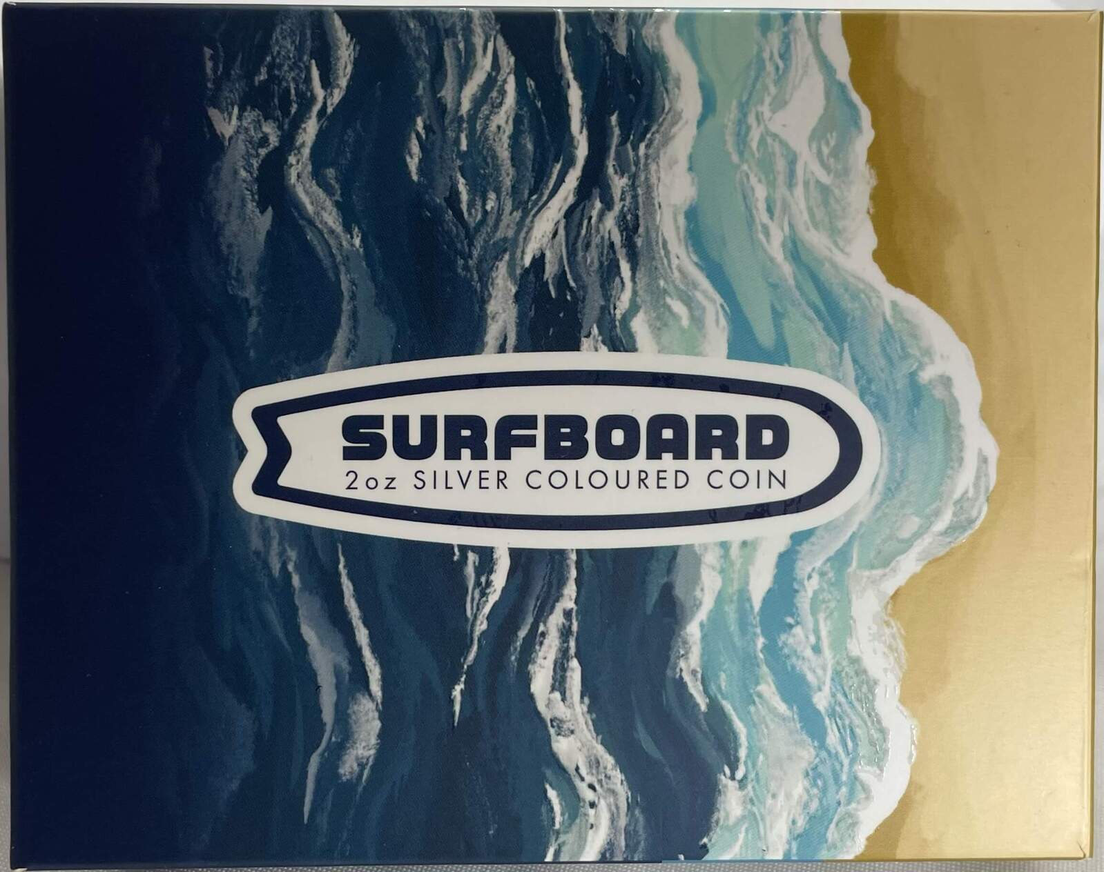 2020 2oz Silver Coloured Coin - Surfboard product image