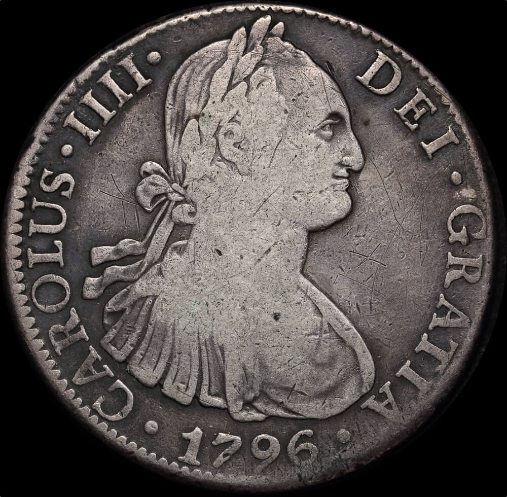 Mexico 1796 Silver 8 Reales KM#109 Good Fine product image