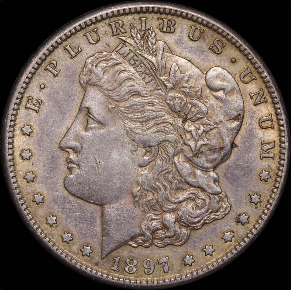 United States 1897-S Silver Morgan Dollar good EF product image