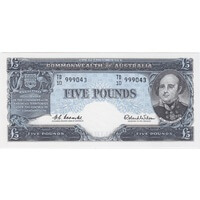 Five Pound Coombs Wilson QE - Australian Banknotes