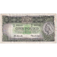 1961 One Pound Coombs/Wilson R34B Very Fine