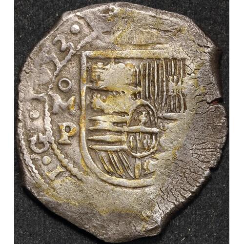 Mexico 1653 Silver Eight Reales Cal# 399 ex Gilt Dragon shipwreck Very ...