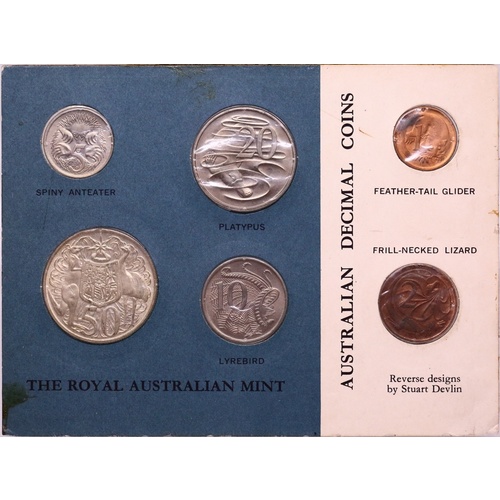 Pair of 1966 Australian Souvenir Coin Wallets | Sterling & Currency